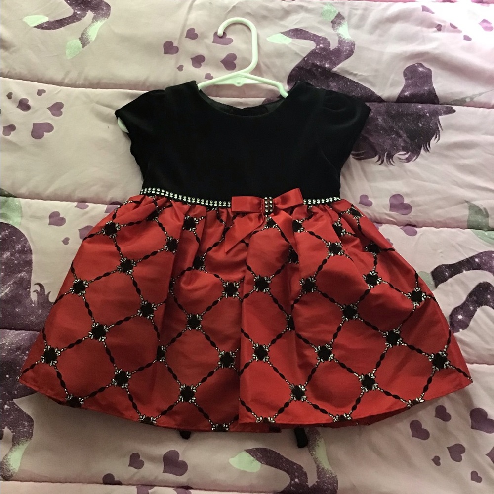 Cute red and black dress